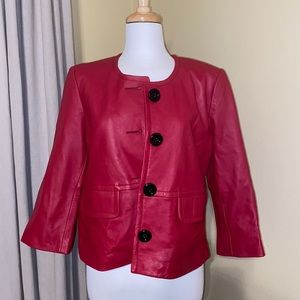 Kasper Sportswear, leather jacket. Size PL, NWOT